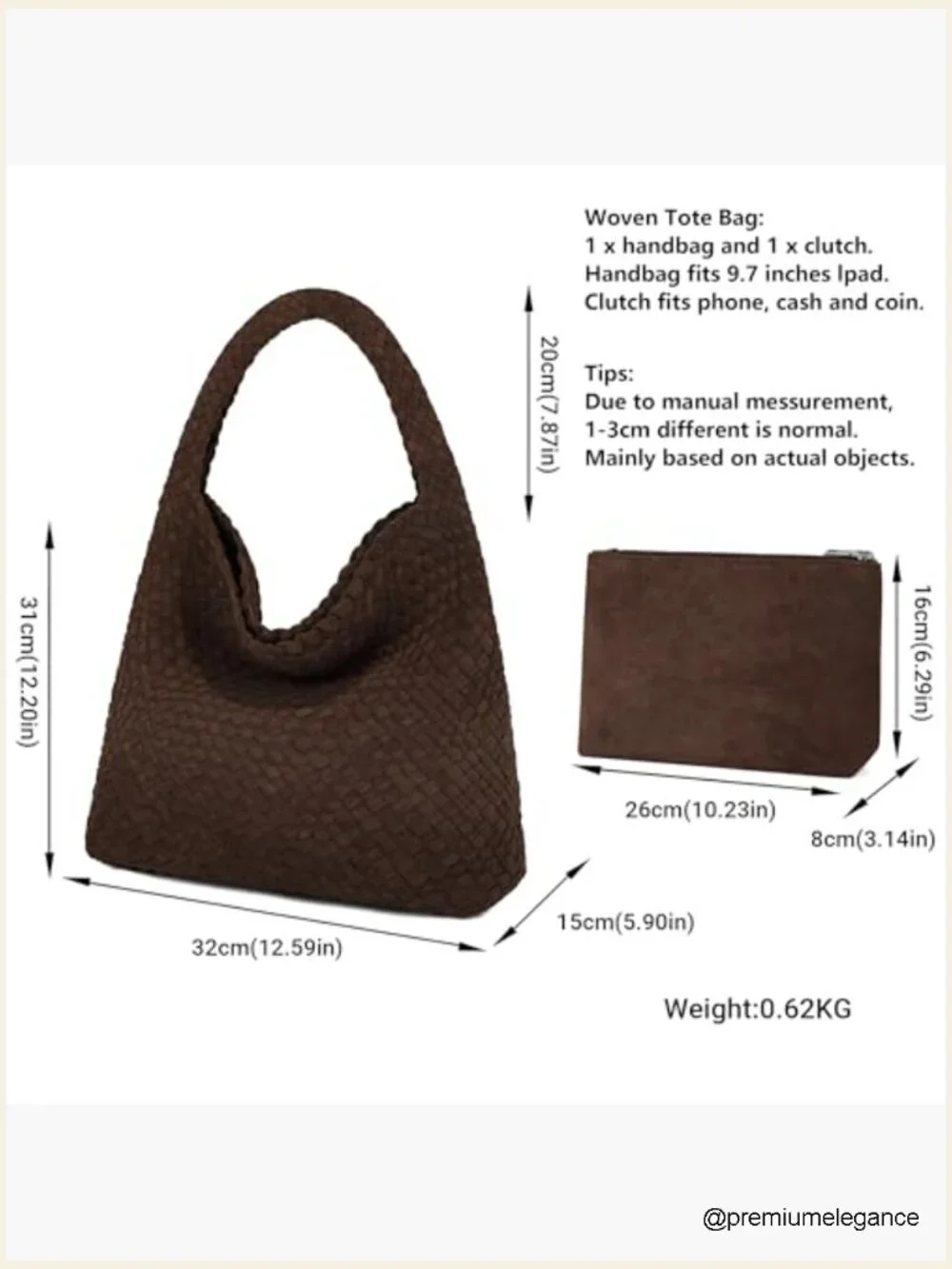 Vegan Leather Hobo Bag Top Handle Shoulder Tote Laptop